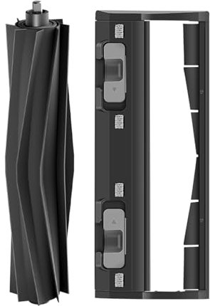 Yivy Gummi Hauptbürste und hauptbürste Abdeckung Zubehör für Ecovacs deebot Staubsauger X1 X1e OZMO N8 T20 T9 T8 T5 950 Serie(Omni Plus Turbo pro) gummibürsten schwarzen