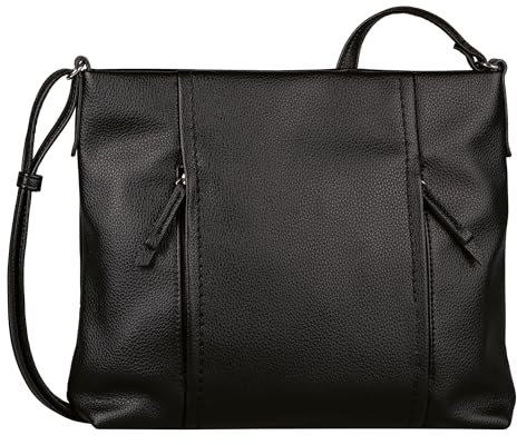 TOM TAILOR Beca Damen Hobo Bag Schultertasche Mittelgroß Schwarz