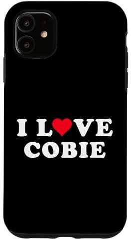 Hülle für iPhone 11 Ich liebe Cobie. Passender Name für Freundin und Freund Cobie
