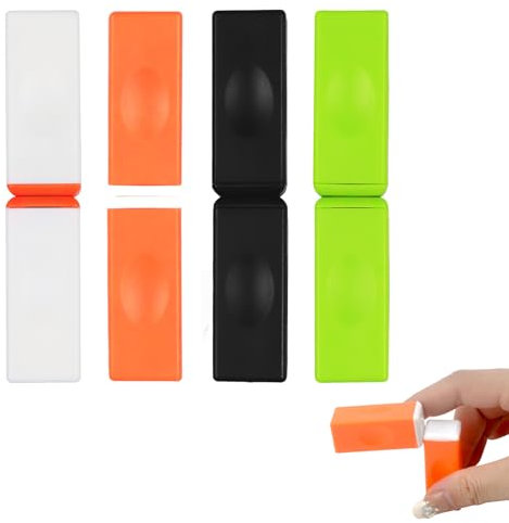 4 Stück Magnetische Bauklötze,Bounce-Ziegel,Entspannende Mini-Magnet Magnetische Spinner Spielzeug Bounce Bricks Cube für Stressabbau & Kreativität, Perfekt für ADHS & Büro