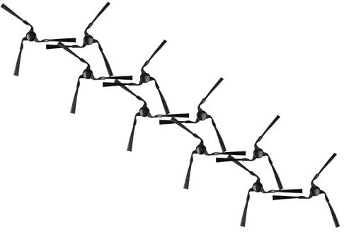 vhbw 10x Seitenbürste Ersatz für Miele RX-SB2, 9724010, RX1-SB für Saugroboter - Reinigungsbürsten Set, Links/rechts, schwarz