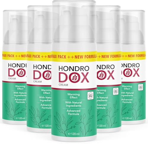 Hondrodox Gel - Premiumgel zur äußern Anwendung der Gelenke - hochwertige Inhaltsstoffe - 120 ml Inhalt 5x