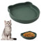 Dokeno Gamelle pour Chat en Silicone Gamelles pour Chat avec Ventouse Bol pour Chat Antidérapante Gamelle pour Chat pour Nourriture Sèche et Humide Gamelle Plate pour Chiots Chats Petits Animaux