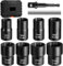 TA-VIGOR 10Pcs Lug Nut Socket Set, Stripped Wheel Nut Removal Tool, Twist Socket Set Lug Nut Extractor Socket Tool for Removing Damaged, Rusted, Rounded-Off Bolts, Nuts, 17-27mm