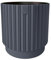 DIKEL Pot de fleurs rond - Diamètre : 40 cm - Hauteur : 40 cm - En plastique de qualité supérieure - Pot de fleurs pour l'intérieur et l'extérieur - Avec insert dans un style minimaliste moderne -