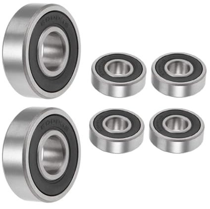 Kugellager 10 Mm X 26 Mm X 8 Mm,6 Stück 6000-2RS Kugellager Doppelt Geschützte, Für DIY, Drehbänke, Motoren, 3D-Drucker, Fräsmaschinen, Verschiedene Mechanische Geräte, Etc.