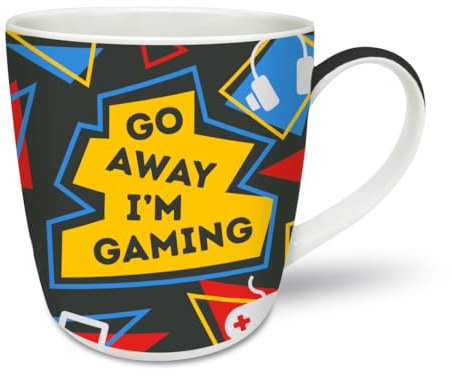 Go Away I'm Gaming | Funny New Bone China Gift Mug for Gamers by Smiling Faces