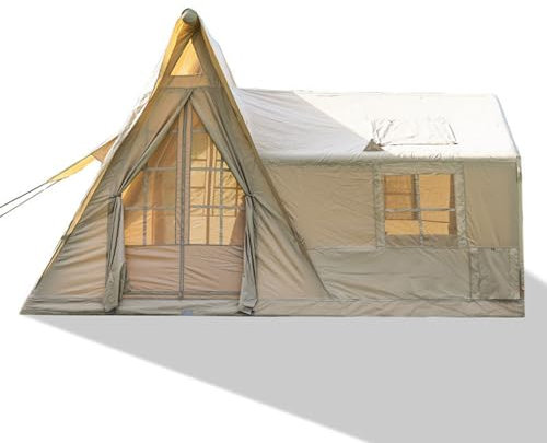 Inflatable Camping Tents With Hand Pump,With Mesh & Chimney Window 4 Season Waterproof Windproof Outdoor Blow Up Tent Luxury Cabin Tent Outdoor