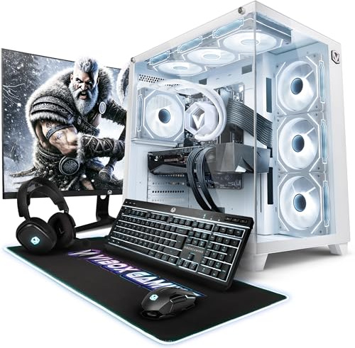 Vibox IV-563 Gaming PC Set Komplett • Monitor 27 Zoll • AMD Ryzen 7 5700X 8-Kern • Nvidia RTX 5090 32GB • 32GB RAM • 2TB NVMe M.2 SSD • Windows 11 • WLAN 6 + Bluetooth 5.4