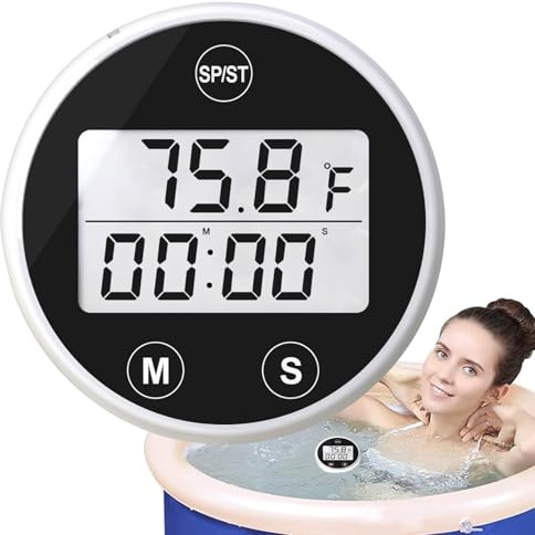 Termometro Per Bagno Freddo,Gallegiante Impermeabile Termostato Acqua | Per Vasche Idromassaggio Spa Interno Esterno Facile Lettura Impermeabile