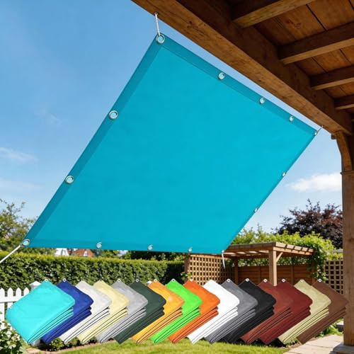 Toile Ombrage 290 x 750 cm 180 G M² Protection UV 98%, Cordon de Montage Inclus Toile d'ombrage Imperméable Rectangulaire pour La Couverture Végétale Serre Pergola, Bleu