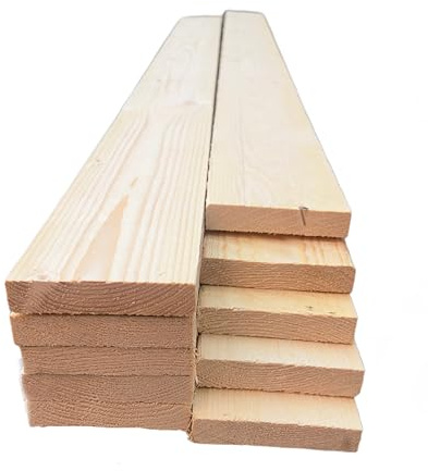 Rough Sawn Pine Timber Boards 19 x 100mm (3/4 x 4) | Fence Boards, Fence Slats & Wood Planks for Fencing, Cladding, Garden Projects & DIY Construction (5, 190, Centimeters)