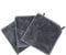 KinHwa Microfibre Face Cloth Reusable Facial Cleaning Wipes Soft Makeup Remover Cloths for Skin Face Care 30x30cm 3 Pack Grey