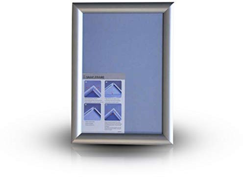 DIN A4 KLAPPRAHMEN Aluminium Plakatrahmen Wechselrahmen Posterrahmen 25mm Profil Ecken auf Gehrung (5)