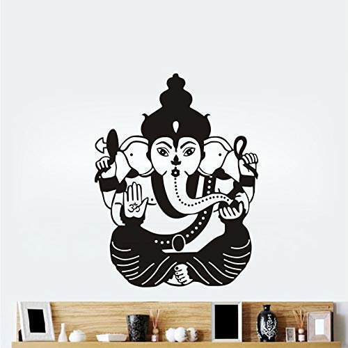 Indischer Buddha Wandtattoo Ganesha Muster Wandaufkleber Diy Home Vinly Kunstwand Vinilos Paredes Elefanten Wandaufkleber 42X55Cm
