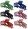 Tongtong 6 Pack 4.3inch Acrylic Matte Hair Claw Clips Non-Slip Hair Jaw Clips Big Hair Claw Large Hair Barrette Clamps Ponytail Holder Hair Accessories for Women Ladies Girls
