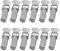 Chiusura a Leva 12 Pezzi Fermaglio a Molla,Acciaio Inox Leva Chiusura Collo del Piede Chiusura Blindature per Chiusura Cassetto Scatola Attrezzi