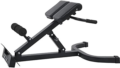 Estink Hyperextension Rückentrainer, Faltbare Trainingsbank Platzsparende Fitnessgeräte mit Griff für Zuhause