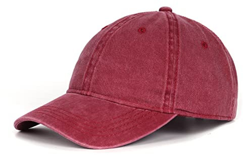 Zylioo XL/XXL Vintage Basecap Kappe Für Großen Kopf Pigment Baseballkappe Washed Cotton Used Look Baseball Cap Waschbare Cappy