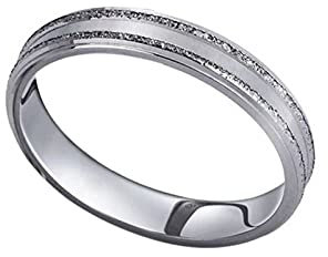 KnBoB Platin 950 Damen Ringe Channel Trauringe Ringe Gr. 67 (21.3)