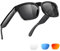 OhO Lunettes intelligentes, lunettes de soleil polarisées avec haut-parleur Bluetooth, protection UV athlétique/extérieure et contrôle vocal, unisexe (verres gris)