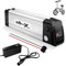 X-go Electric Bike Battery 48V 13AH with 2-pin Discharge Output, Lithium Ion Ebike Battery with Safe Lock & Charger for 250W 350W 500W 750W Motor