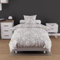 Soleil d'ocre, Parure Housse de Couette Coton 57 Fils 140x200cm Togo Blanc
