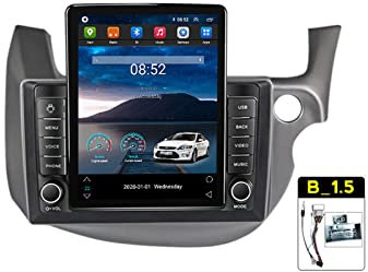 ZYLR Android 11 Autoradio 1 DIN Carplay Stereo per Honda Fit Jazz 2007-2013 Car Tablet Android 10 Pollici Schermo MP5 Lettore Multimediale Receiver con GPS 4G WiFi DSP SWC,1.5t,TS100 1G+16G