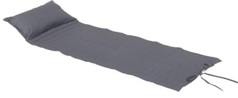 Hespéride - Coussin de transat Enroulable adiya Ardoise 180x60cm en Polyester