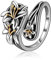 Sonnenblume Löffel Ringe Frauen 925 Sterling Silber Einstellbare Daumen Keltische Knoten Ringe Versprechen Verlobung Statement Boho Vintage Finger Offener Ring Schmuck Geschenk
