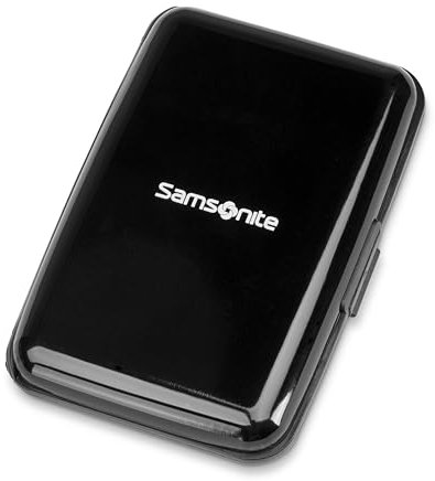 Samsonite® RFID-Geldbörse aus Aluminium, schwarz, modern