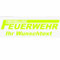INDIGOS UG - Aufkleber - Autoaufkleber - Freiwillige Feuerwehr mit Wunschtext individuell personalisiert - Neongelb 200 mm - selbstklebend - Auto, LKW, Boot, löschen - Bergen - Tuning - Heckscheibe