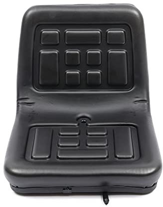 Siège de tracteur, noir, universel, siège de tracteur, siège de chariot élévateur, tondeuse autoportée, siège de rechange avec supports, étanche en polyuréthane