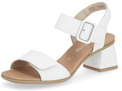Remonte Damen D1K51 Riemchensandaletten, Weiss, 40 EU
