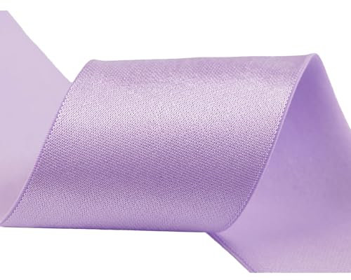 Glanz-Satin Gummiband 2m x 5cm Gummilitze 50mm f. Gürtel Kleider Blusen, Farbe:flieder