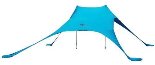 Strandzelt FIT2 mit UPF 50+ Stoff, schnell trocknend und wasserabweisend, einfacher Aufbau, inklusive Tasche, Blau