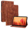 Rosbtib Funda para Samsung Galaxy Tab A7 10,4 Pulgadas 2022/2020 SM-T500 T505 T507, Funda Protectora de Visualización Multiángulo con [Ranura para Tarjetas] [Cierre Magnético], Lirios Marrón