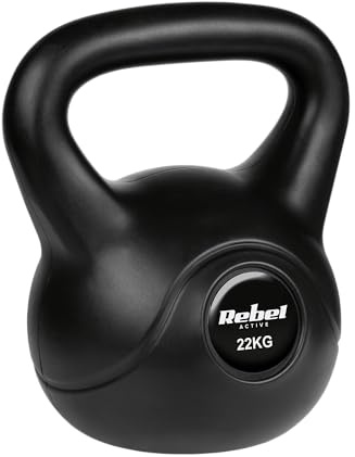 Rebel Kettlebell Bitumen 22kg PVC RBA-2321