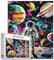 Galactic Adventure Jigsaw Puzzles 1000 Stück für Erwachsene, Familien (Astronaut, Sonne, Jupiter, Merkur, Mond, Stern) Stücke passen perfekt zusammen Spacemen Frameable Magic Puzzle Art