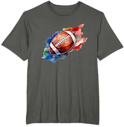 American Football Sport Love im Aquarell Style für Fans T-Shirt