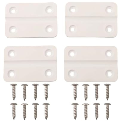 Set of Four Plastic Hinges with Screws for Igloo Cooler Box Perfect for Quick Repairs