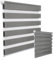 WOLTU 2 Stück Doppelrollo Klemmfix ohne Bohren Duo Rollo Klemmrollo für Fenster mit Klemmträger, Fensterrollo Lichtdurchlässig & Verdunkelnd Wandmontage, Holzlook Grau, 55x150 cm (Stoffbreite 51 cm)