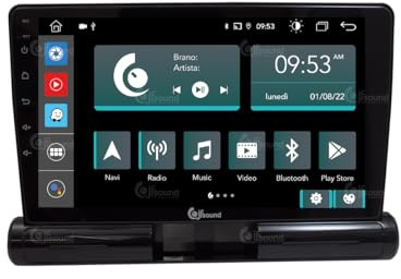 JF Sound - Autoradio Custom Fit X9C - Per Citroën C3 (2016-2023) - Octa-Core - 4GB RAM - 64GB ROM - CarPlay/Android Auto Wireless - Touchscreen 9 - DAB+ - GPS - Wi-Fi e Bluetooth Integrati