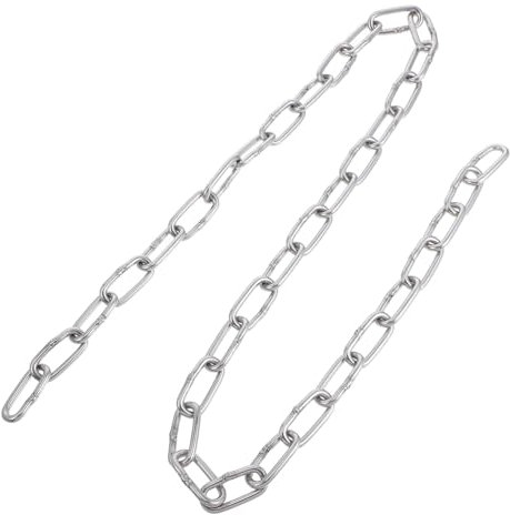 CHILDWEET Edelstahlketten Meterware Dicke Für Haustierleinen Kronleuchterkette Wäscheleine Mit Eisenringen Einfach Anzubringen Und Abzunehmen