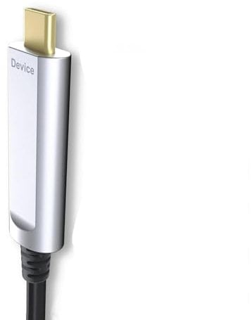Glasfaser-USB-C-Kabel (15,2 m), 10 Gbit/s, High-Speed-Datenübertragung, aktives optisches USB-A-auf-Typ-C-Kabel, kompatibel mit Kameras, Webcams, VR, AR für kollaborative Meetings, Smart-Klassenzimmer