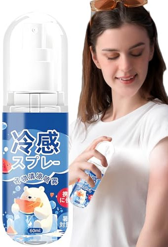 Spray rafraîchissant, nébuliseur rafraîchissant pour refroidissement instantané corporel, nébuliseur hydratant et rafraîchissant longue durée pour les journées chaudes, les voyages et le soulagement