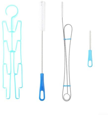 Eawfgtuw Spazzole per un uso efficace, kit di pulizia della vescica, set di 3 spazzole, gancio pieghevole e custodia per il trasporto, strumenti per la pulizia del serbatoio dell'acqua