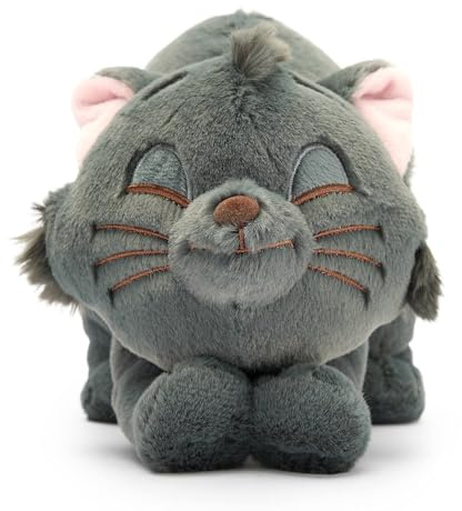 Disney Store Japan Official - Aristocats - Berlioz - Kleines Kuscheltier - Plüsch-Kätzchen mit gestickten Details und frechem Gesichtsausdruck - 15 cm