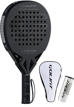 GOLIAT Volta GT Proline Pala de Pádel Lágrima – Potencia y Control, Carbono 3K, Superficie Rugosa Spintex 3D, Núcleo NEXVA Soft, Marco de Carbono, Nivel Avanzado, Incluye Funda y Bote de Pelotas