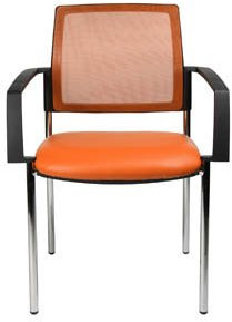 TOPSTAR 2 BtoB 10 Besucherstühle orange